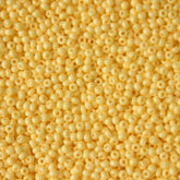 10/0 Preciosa Seed Beads Solgel Chalk Yellow